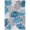 Safavieh Outdoor Cbn814F Cabana Collection Grey / Blue Rug Geometric Pattern